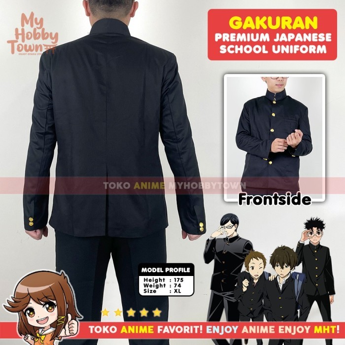 Blazer Gakuran Anime Seragam Sekolah Jepang Japanese School Uniform Okarun Oreki Houtarou Sakamoto