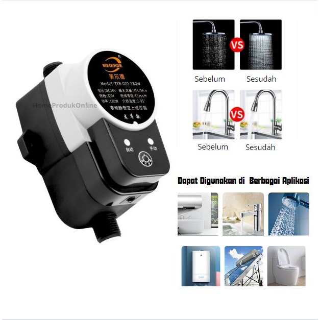 Laris Pompa Air Booster Pendorong Air Otomatis Kran Shower Toren