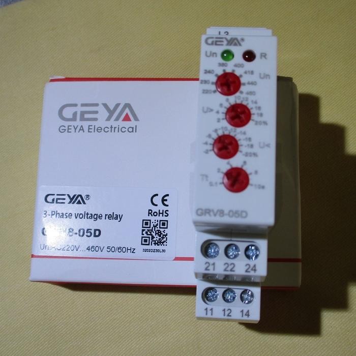 3 PHASE VOLTAGE MONITORING RELAY GEYA GRV8-05D