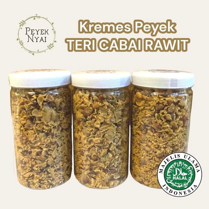 

JTTOP" KREMES REMPEYEK PEYEK NYAI (TERI CABAI RAWIT)