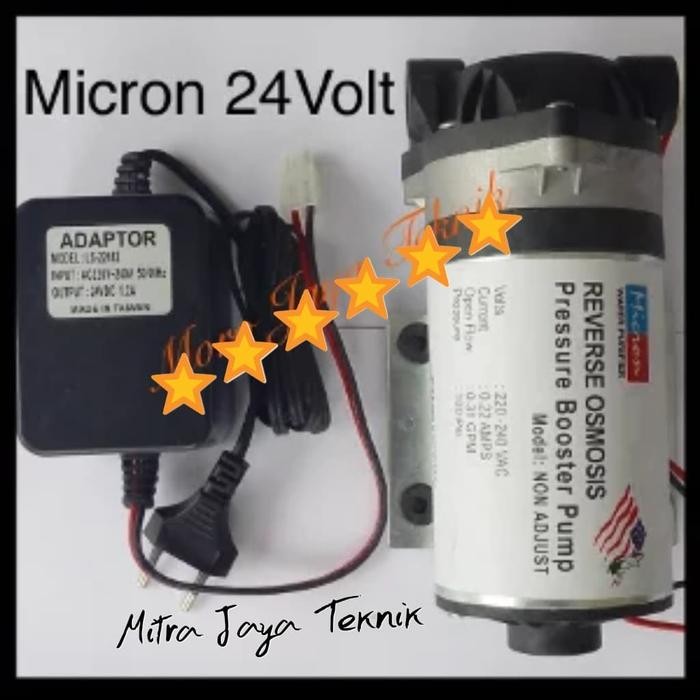 Termurah Pompa Ro Micron 24Volt Pompa Booster Reverse Osmosis