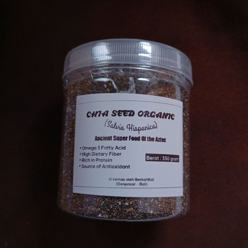 

Omahjajanan Chia Seed Organik 350Gram Kemasan Toples Chiaseed