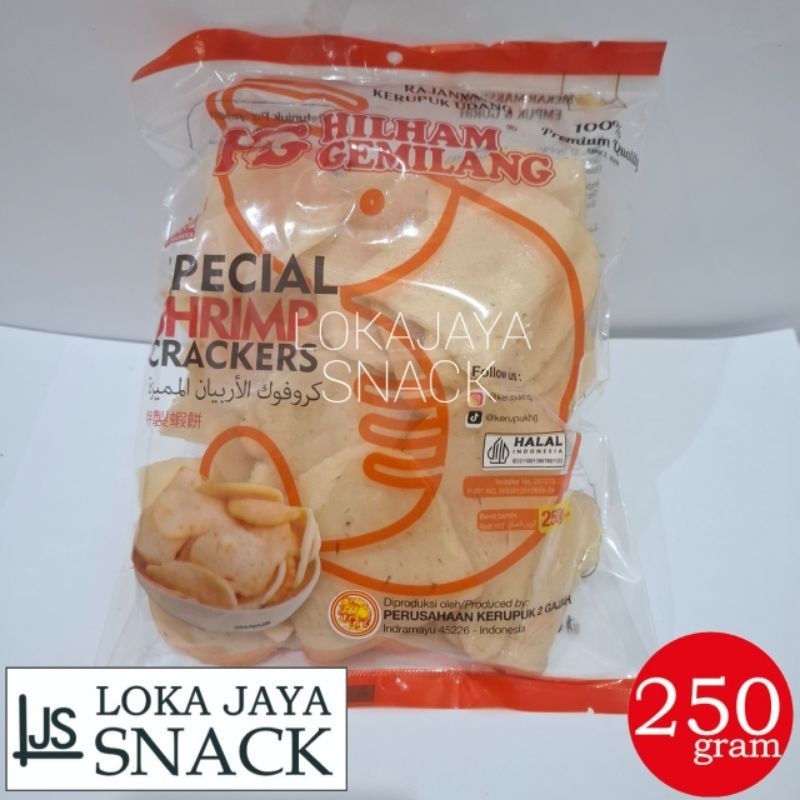

Restokobar Kerupuk Udang Kemasan 250Gram Padi Kapas , Indrasari , Hilham Gumilang Hg , 2 Gajah