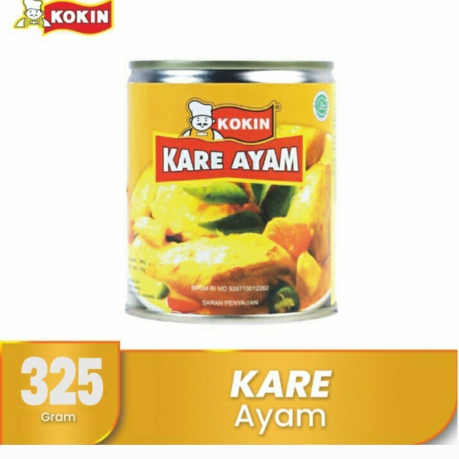 

Sega Tungtung Kari Ayam Makanan Kaleng Sekali Saji Halal 325 Gram - Kokin
