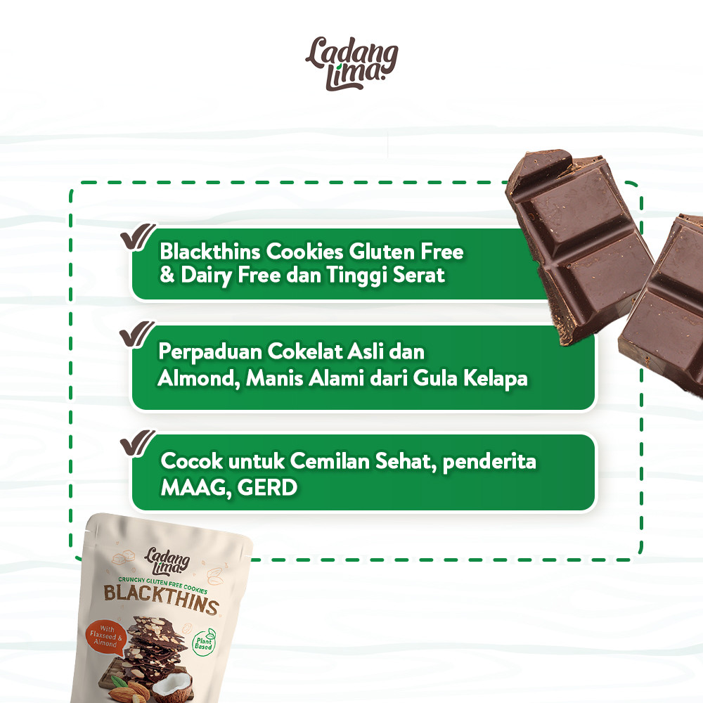 

Omahjajanan Ladang Lima Cookies Blackthins 100Gr