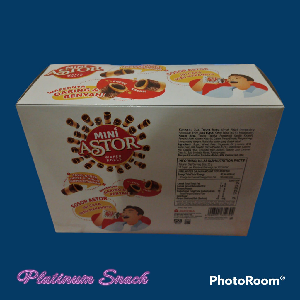 

Restokobar Mini Astor Box Lumer Coklatnya Product 10 Bks @ 20 Gr Mayora
