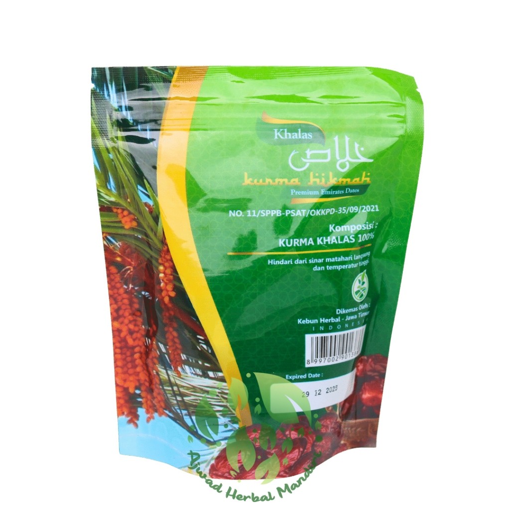 

Eumsig Kurma Khalas Hikmah 250Gr Kurma Kholas Premium Kemasan Pouch