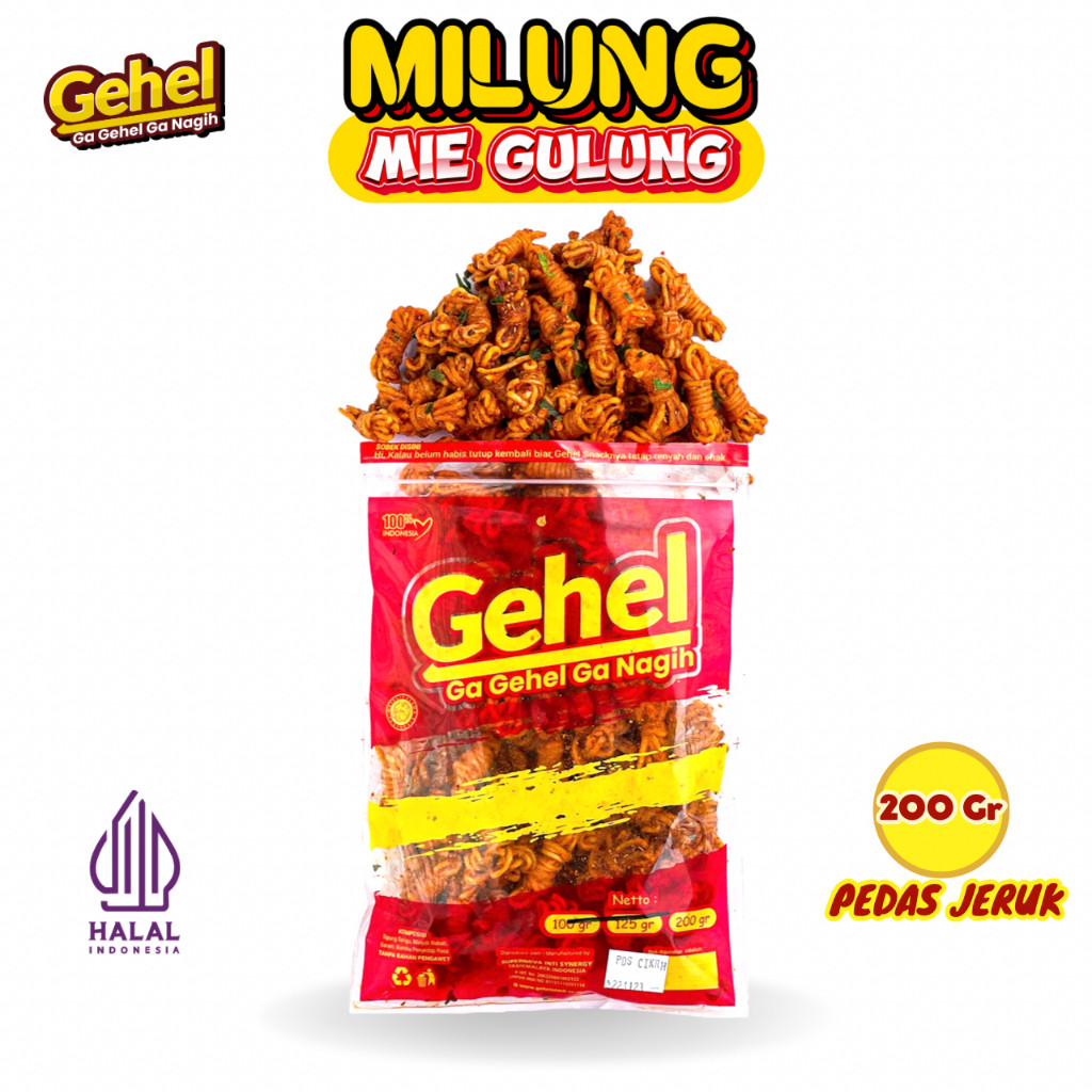 

Sega Tungtung Mielung (Mie Gulung) Gehel - Makanan Ringan (Untuk Kemasan 100Gr Re-Pack)