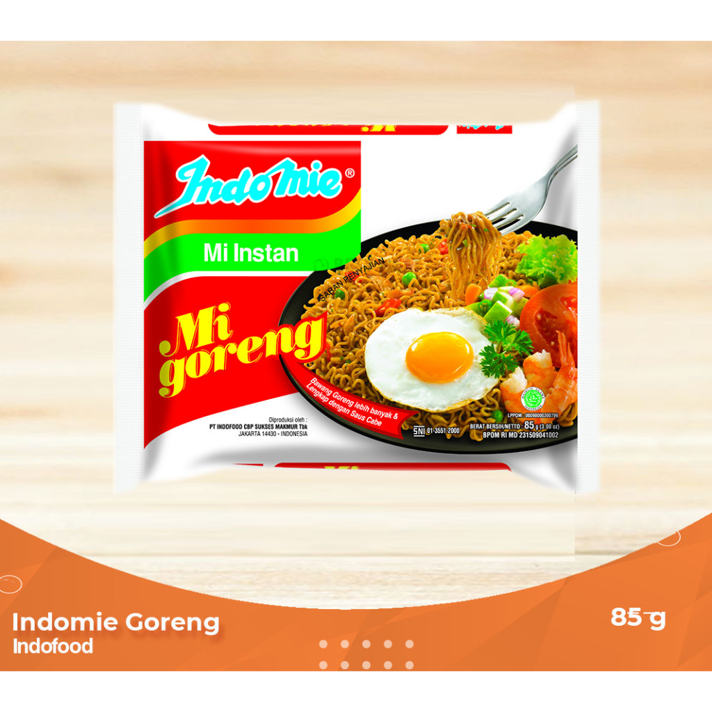 

Sega Tungtung Indomie Goreng 5Pcs Exp Des 2025