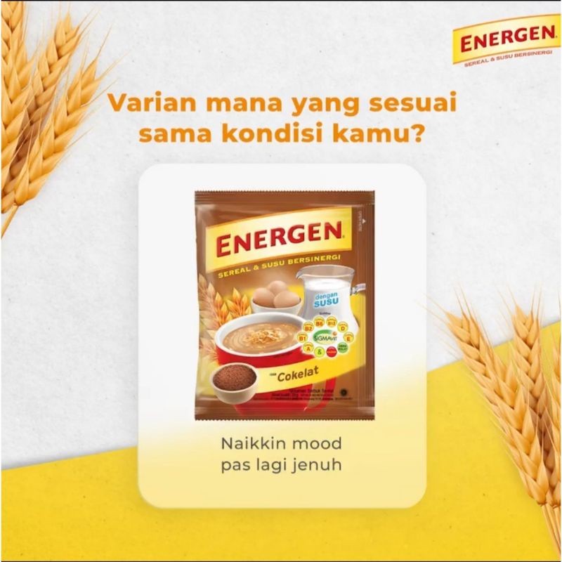 

Sega Tungtung Energen Sereal Isi 10 Sachet