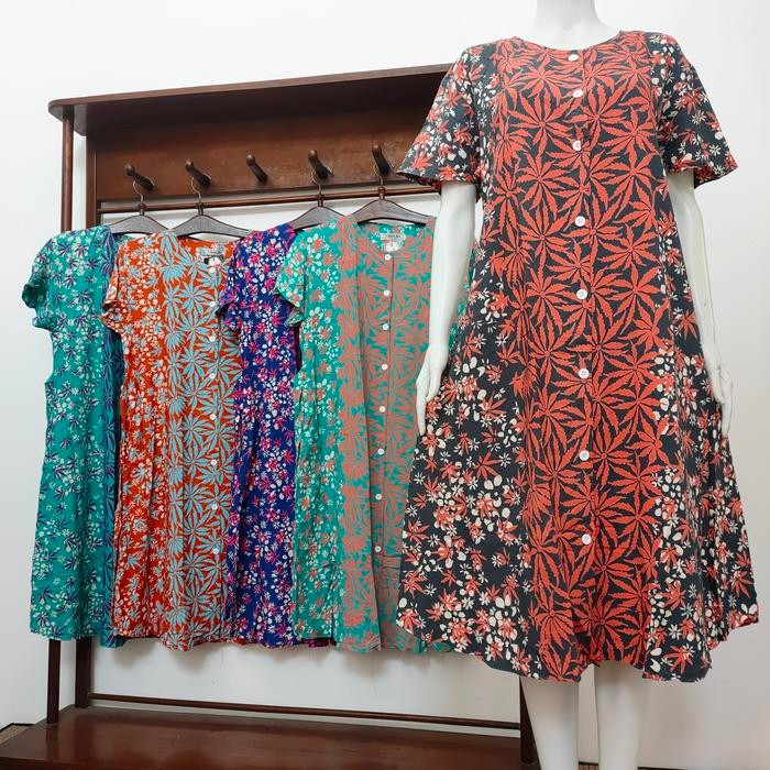 Daster Busui Kancing Depan Dress Remaja Kekinian Premium Batik AIS
