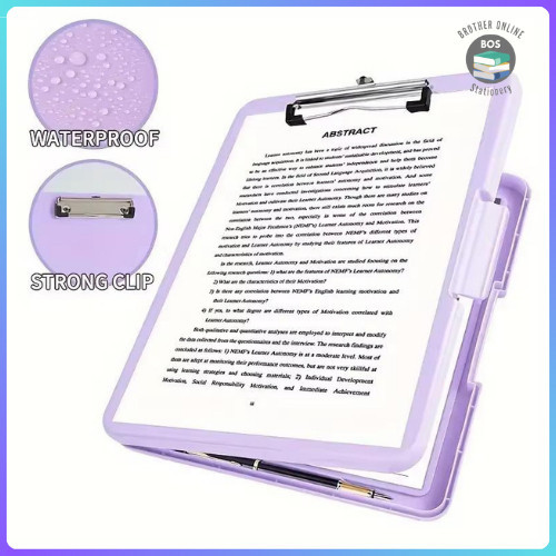 

BOS CLIPBOARD ARSIP DOKUMEN 2 IN 1/PAPAN JALAN/DOCUMENT KEEPER/MAP DOKUMEN