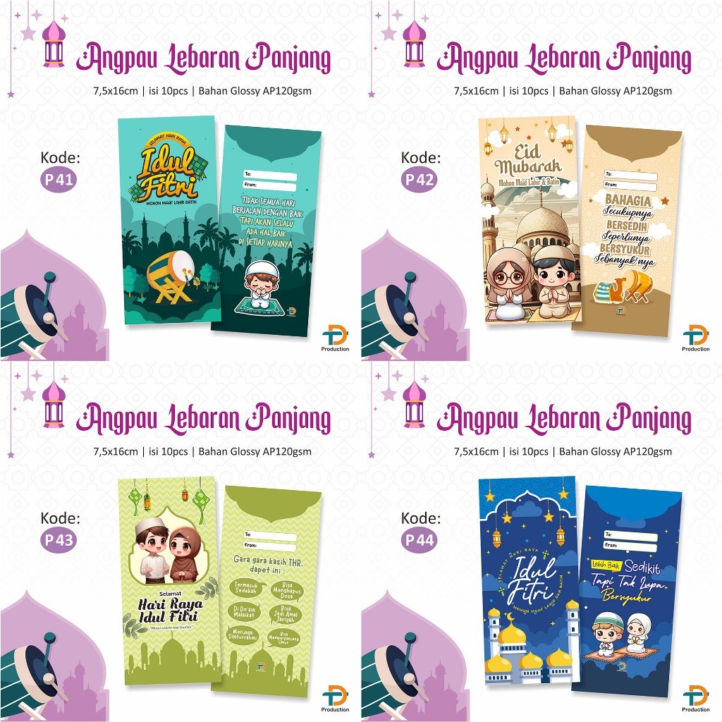

(ISI 10 PCS) ANGPAU LEBARAN / AMPLOP KARAKTER LUCU / UANG TANPA LIPAT