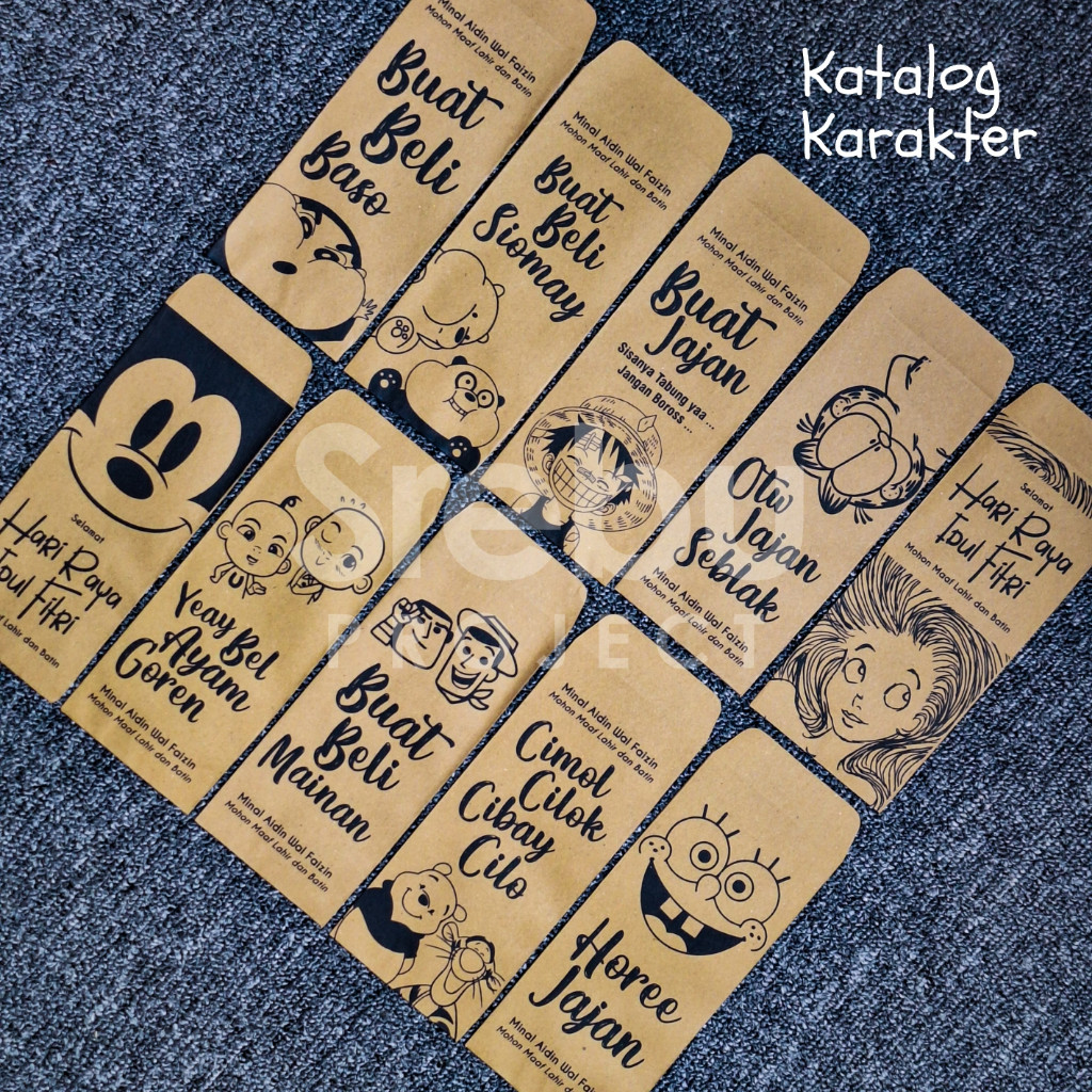 

(ISI 10 PCS) AMPLOP / ANGPAU THR LEBARAN / SEDEKAH TERBARU 2025