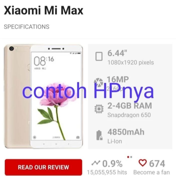 READY STOK Baterai Rakkipanda BM49 BM-49 for Xiaomi Mi Max Double Power