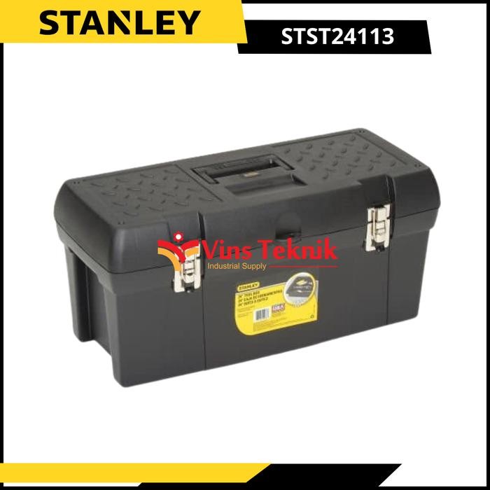 Termurah Tool Box Stanley Stst24113 Plastic Tool Box W/ Metal Latches Toolbox