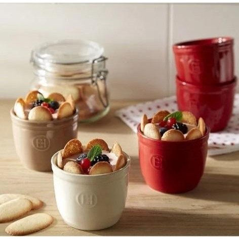 

Emile Henry Ramekin Set 2 Pcs Eh-4008 Ceramic Clay Bakeware Oven Safe