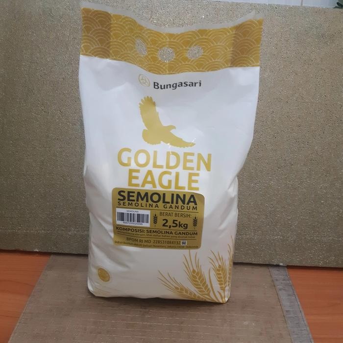 

Terlaris Golden Eagle Tepung Gandum Semolina 2,5Kg