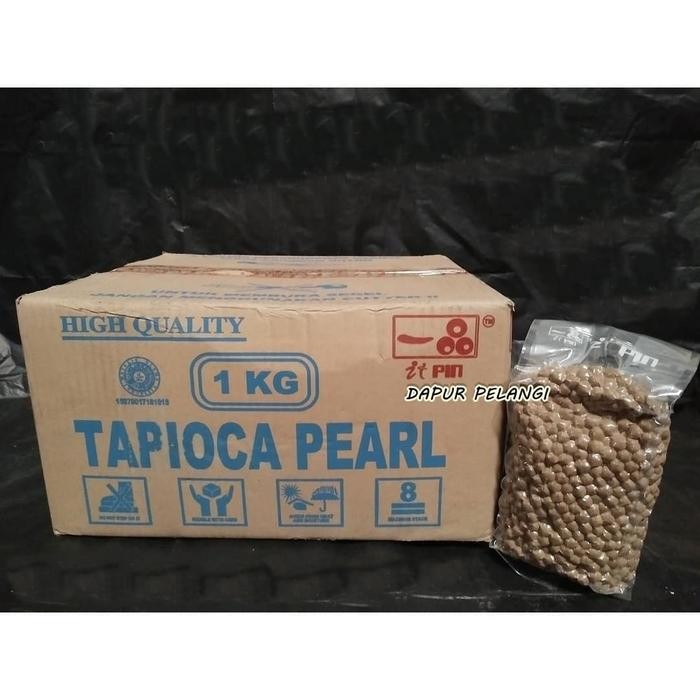 

Terlaris Tapioca Pearl 1Kg Mutiara Black Bubble Topping Minuman Tapioka Itpin