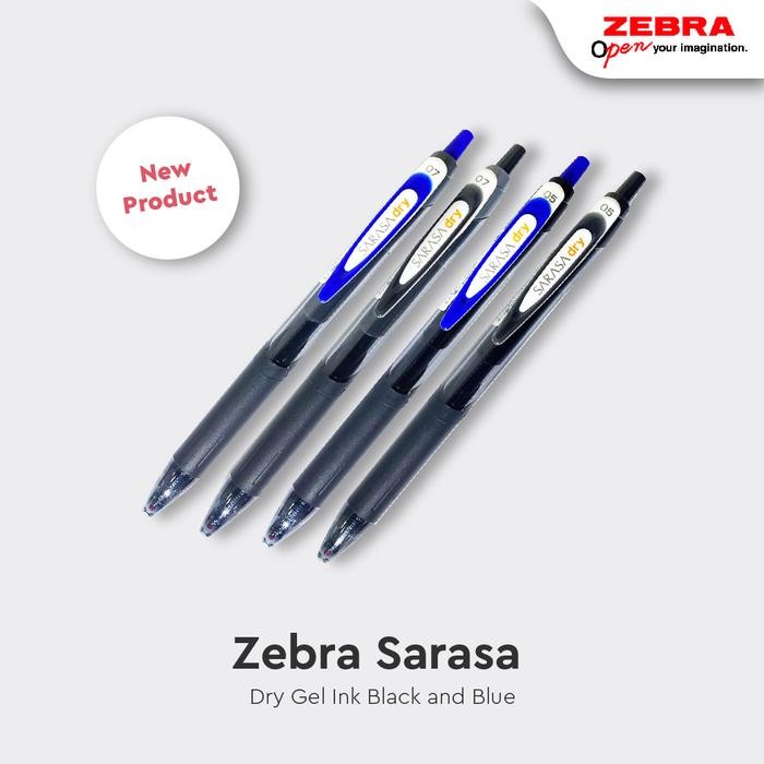 

Zebra Sarasa DRYJELL PEN - Pulpen Gel 07mm & 05mm pulpen gel cepat kering alat tulis