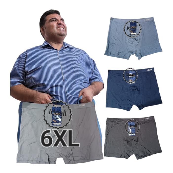 PREMIUM 3pcs Celana dalam Boxer Super jumbo / Daleman Pria jumbo / Boxer cowok