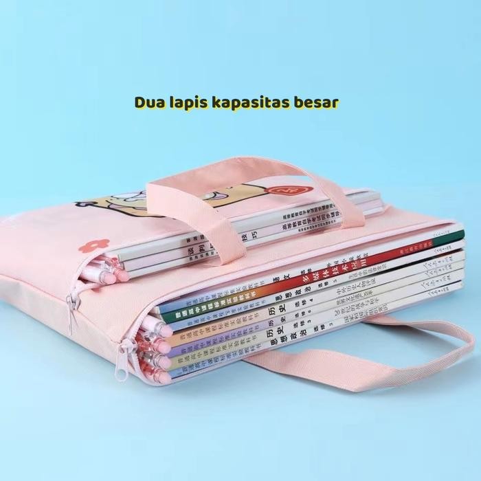 Tas Folder Dokumen Anak Tas Sekolah Tas Les Tote Bag Tas Jinjing