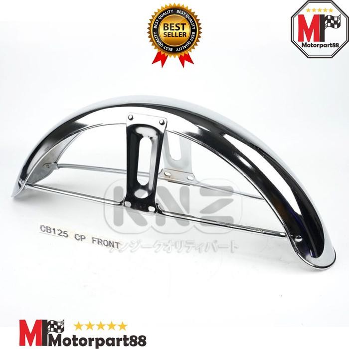 PREMIUM SPAKBOR SEPAKBOR SELEBOR DEPAN CB125 CB 125 BESI CROME KNZ