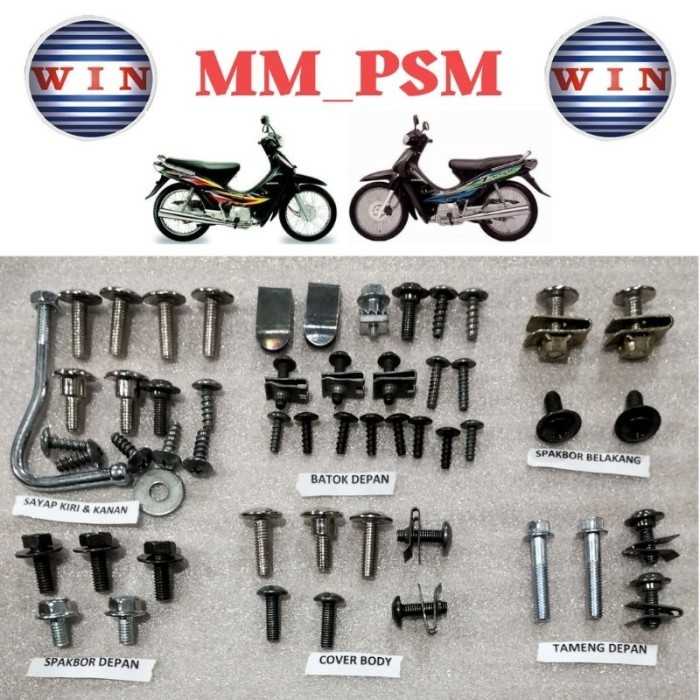 PREMIUM BAUT BODY MOTOR SUPRA X LAMA / SUPRA FIT LAMA BAUT SET SUPRA X FIT LAMA BAUT SPAKBOR DEPAN