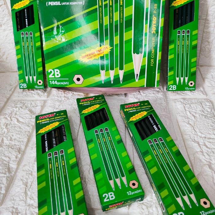 

1Pack/12Pcs Pensil Joyko P-88 2B/ Pensil Sekolah Alat Tulis