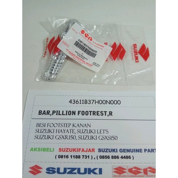 PREMIUM Baru Besi Footstep belakang kanan Suzuki Hayate dan Lets