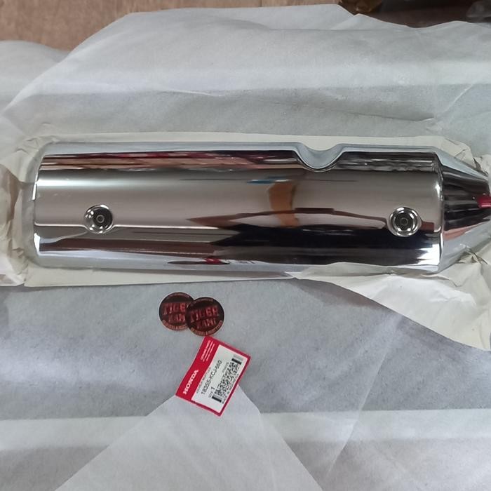 PREMIUM Tameng cover knalpot ori tiger revo awal old MUFFLER 18355-KCJ-660
