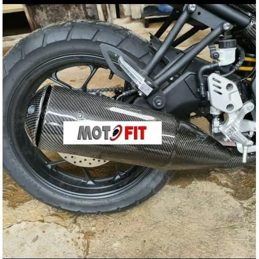 PREMIUM cover knalpot yamaha xsr 155 carbon kevlar exhaust xsr protector