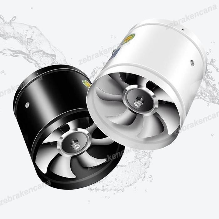 ZSCW- 4 Inch Blower Penghisap Asap Dapur Hexos Penyedot Asap Dapur Exhaust Metal Exhaust Fan