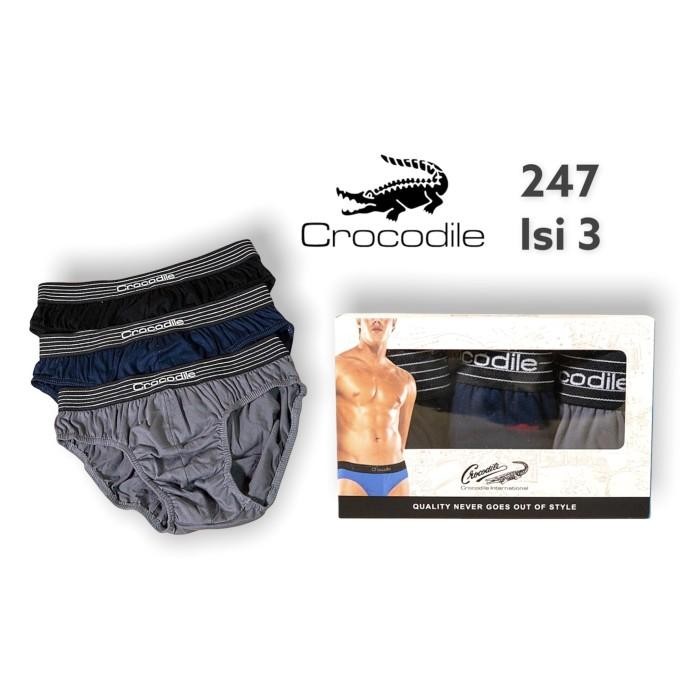 Cd / Celana Dalam Pria Crocodile 247 521-247 [3Pcs] Best Quality