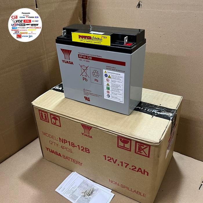 Aki Yuasa NP18-12B Yuasa battery 12v 17,2Ah, Aki Ups Yuasa 12v 17,2Ah