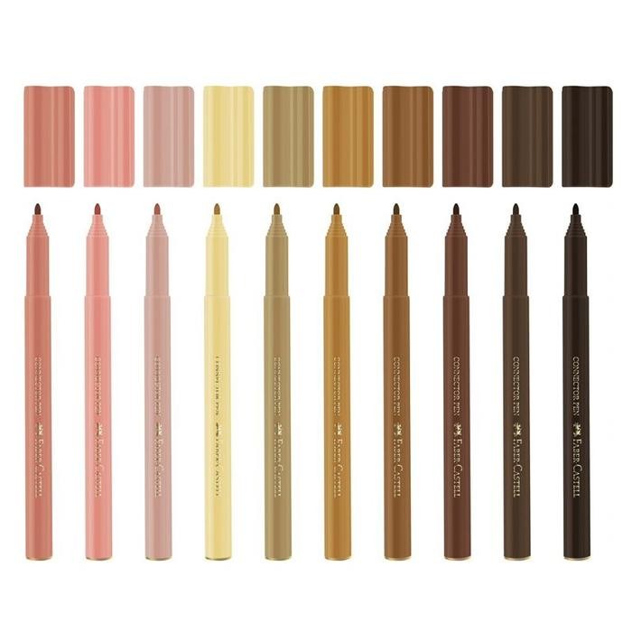 

Ready JT Spidol Connector Pen Faber Castell Skin Tone Isi 10 Spidol Warna