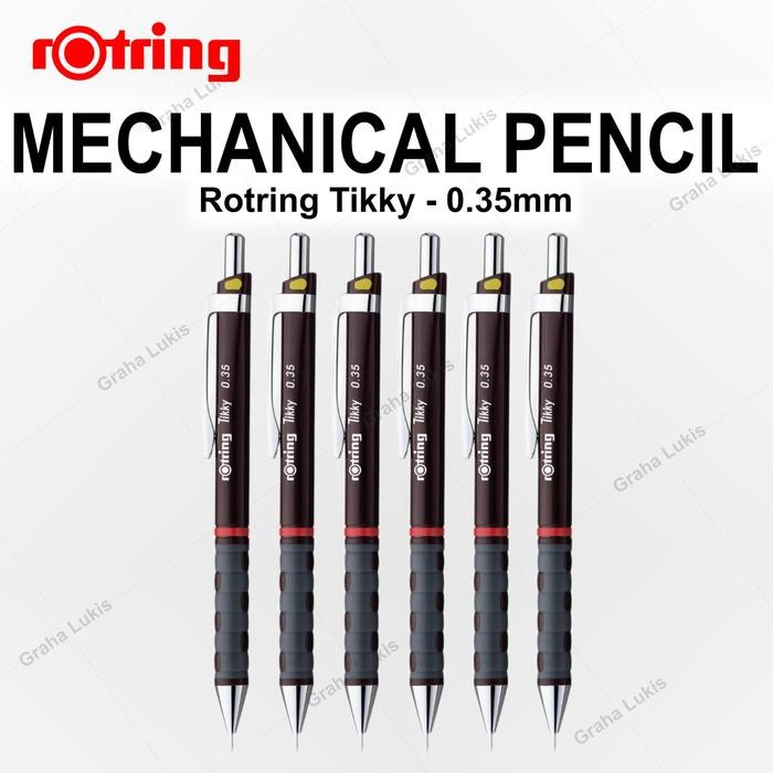 

Ready JT Rotring Tikky Mechanical Pencil 0.35 mm - Burgundy / Black