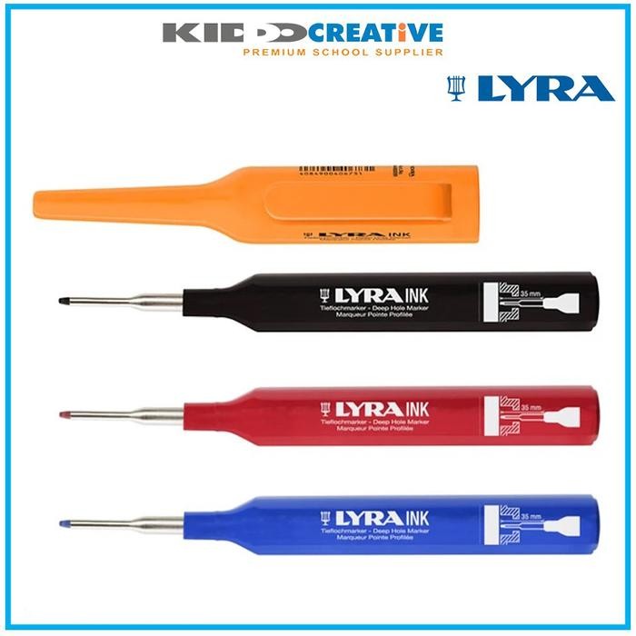 

Ready JT LYRA INK DEEP HOLE MARKER RED, BLUE, BLACK / DRY CONSTRUCTION MARKER