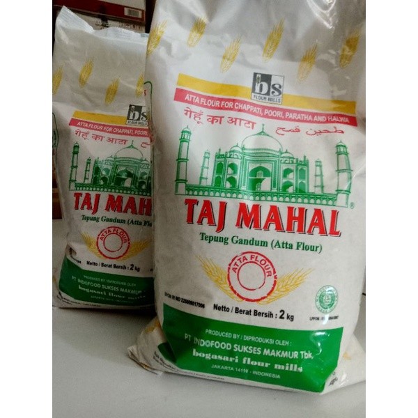 

Tepung Atta Bogasari Taj Mahal 2kg