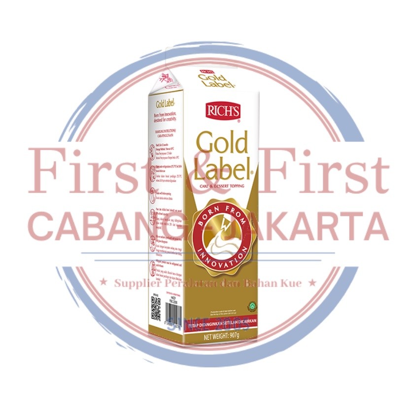 

Rich Gold Label Whipping Cream 907 gram