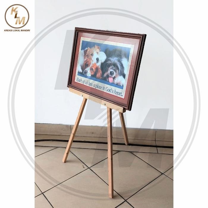 

Wooden Easel 52X105 Cm Frame Standing Lukisan Pajangan Cafe #Gratisongkir