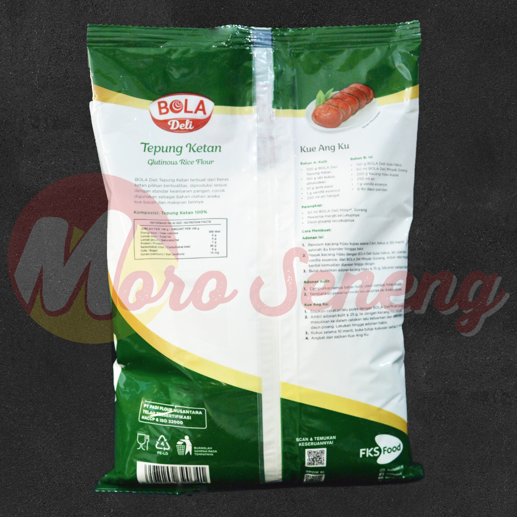 

Tepung Ketan Bola Deli Putih Bubuk Glutinous White Rice Flour Powder