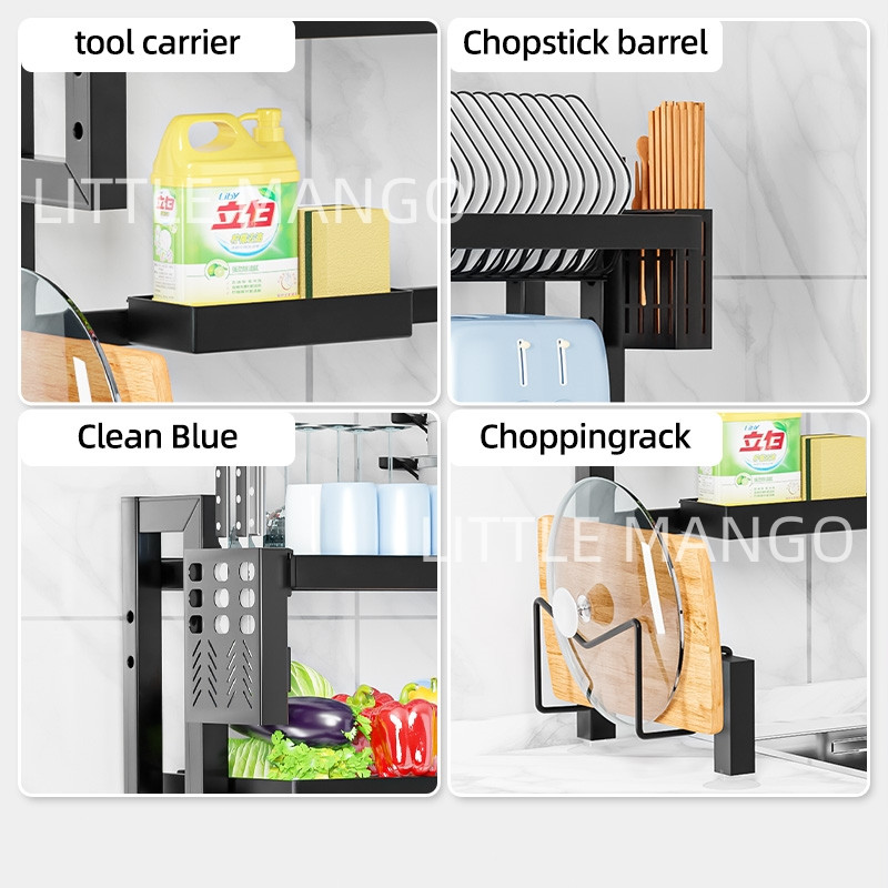 Rak Piring Wastafel Stainless Steel Rak Cuci Piring Wastafel Rak Dapur Rak Piring Gantung