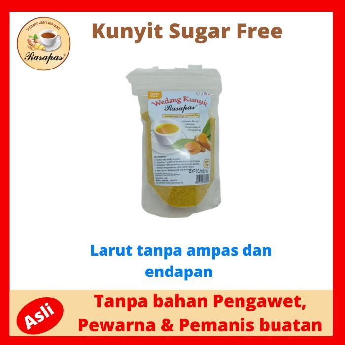 

Terlaris Bubuk Kunyit Sugar Free (Non Gula). Larut Tanpa Ampas