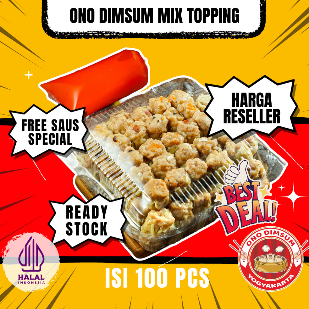 

Torimiaw - DIMSUM AYAM MIX TOPPING ONO DIMSUM DIMSUM ISI 100 DIMSUM FROZEN DIMSUM GROSIR DIMSUM