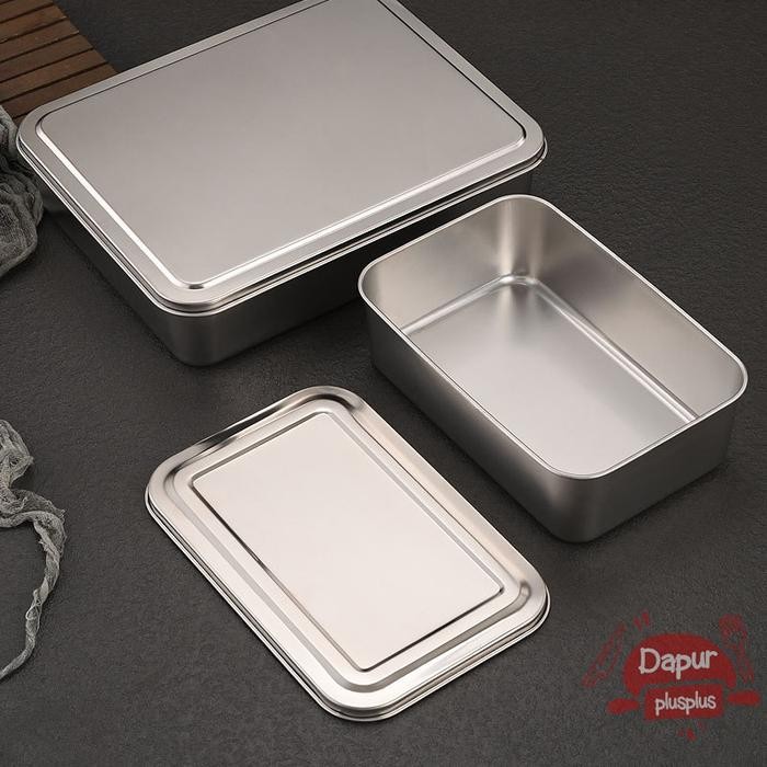 Kontainer Box Korea Stainless Kotak Makan Jepang Korean Kotak Bekal Makan Siang Stainless Steel