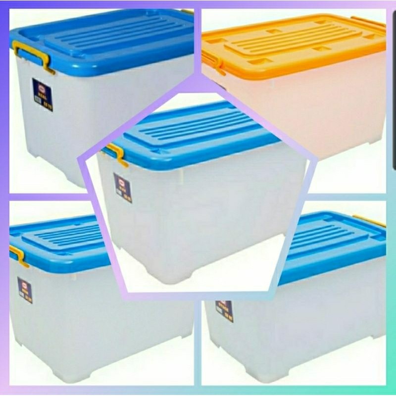 Classic Discount Box Container Shinpo Besar Roda 70 82 95 130 150 Liter / Container Box Besar Roda