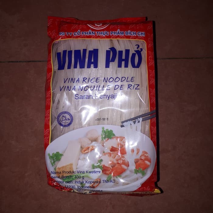 

[HALAL] Rice Noodle Vina Pho 400gr / Kwetiau Beras Vietnam Vina Po Vinapo Fina Pho Finapho