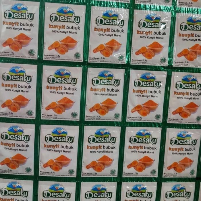 

Terlaris Bumbu Kunyit Bubuk Desaku Sachet Per Pak Isi 2 Renceng X 12 Pcs