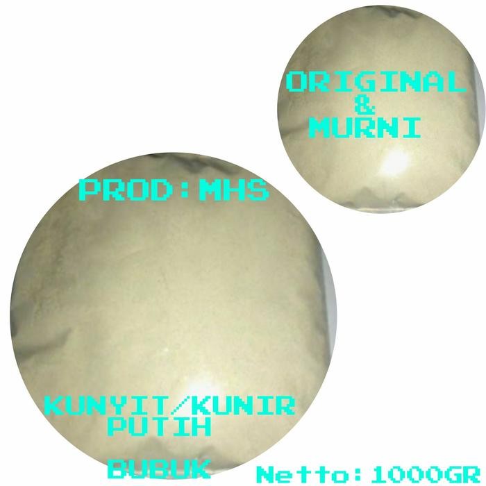 

Terlaris Kunyit Putih Bubuk /Serbuk Kunir Putih Super Murni 100% 1Kg